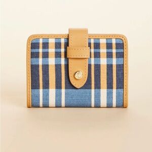 Spartina 449 Blue and Tan Plaid Wallet